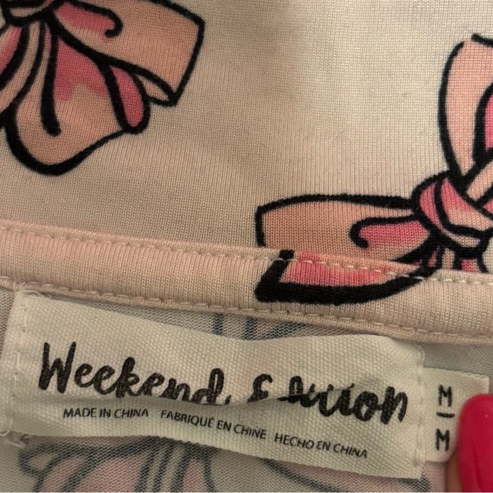 Forever 21 Pink Bow PJ Set - Picture 4 of 4